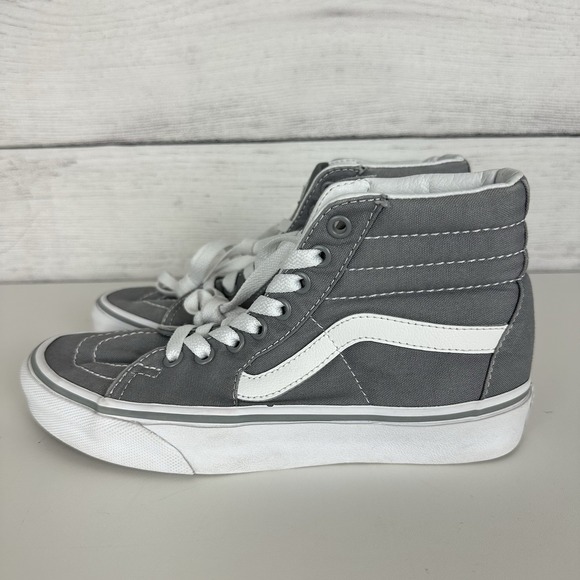 VANS Off the Wall Mid Height Shoes Skate Sneakers Womens 6 /Mens 4.5 Gray Casual - Picture 5 of 8